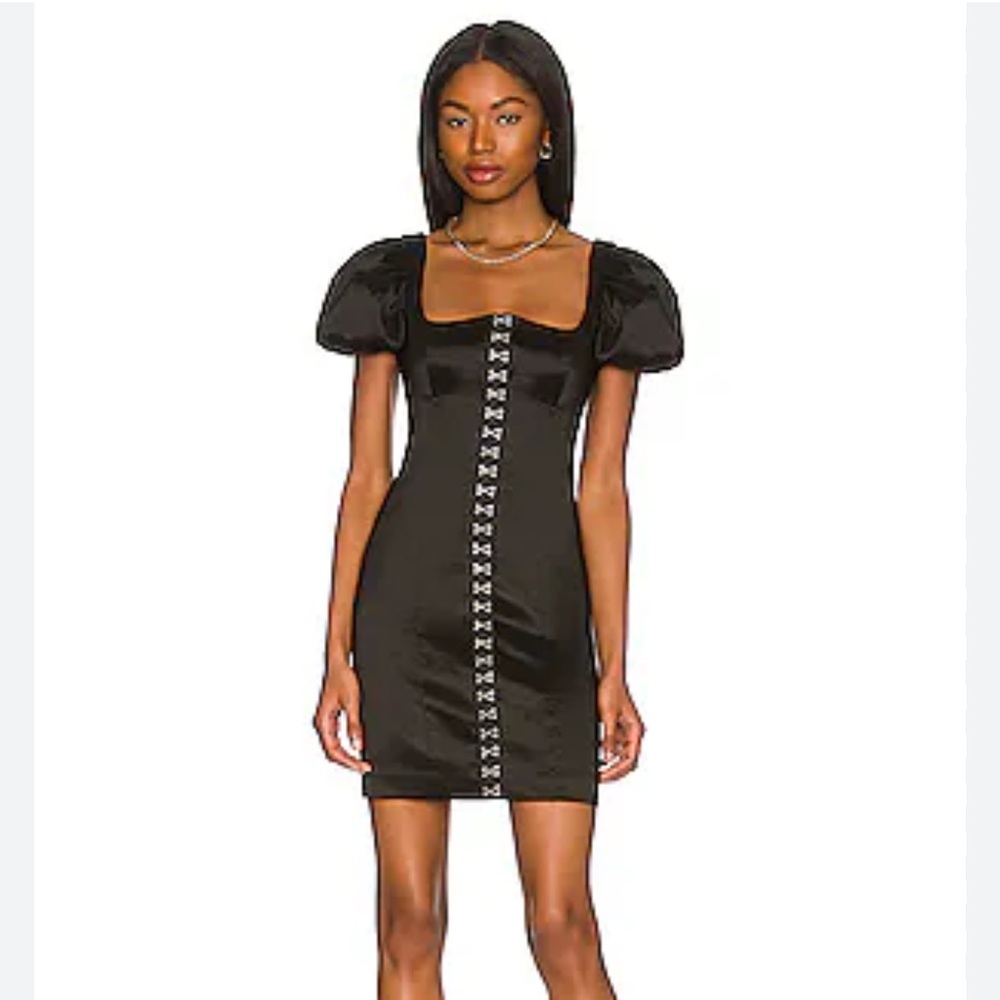 Revolve LPA Francesca Black Mini dress